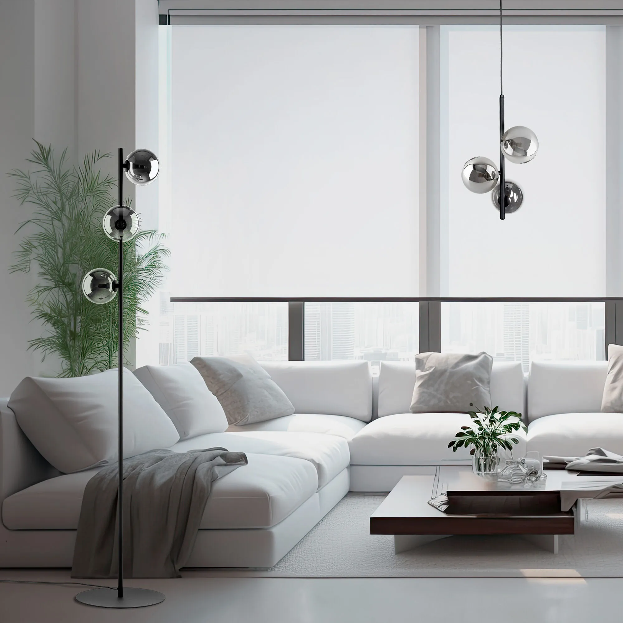 картинка Напольный светильник со стеклянными плафонами 5717 Estera