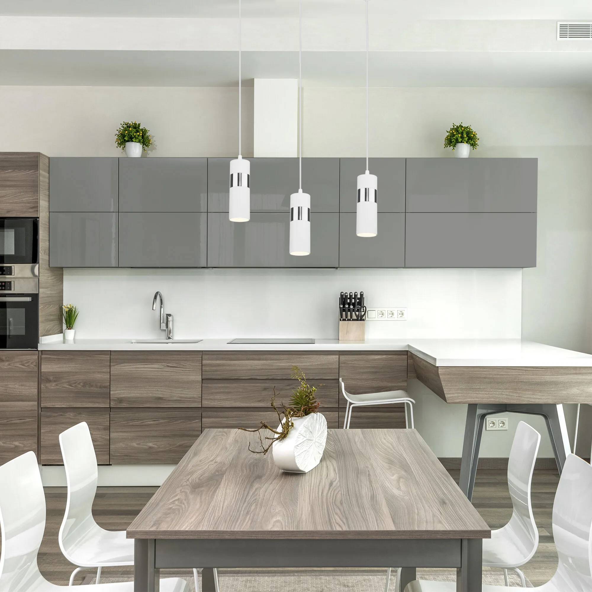 картинка Подвесной светильник 50096/1 белый/хром