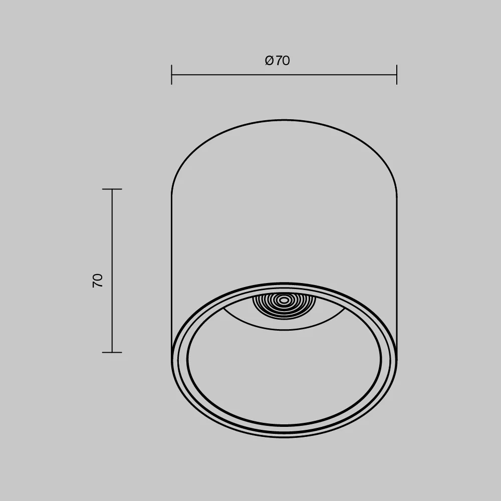 картинка Потолочный светильник Technical C064CL-L12W4K