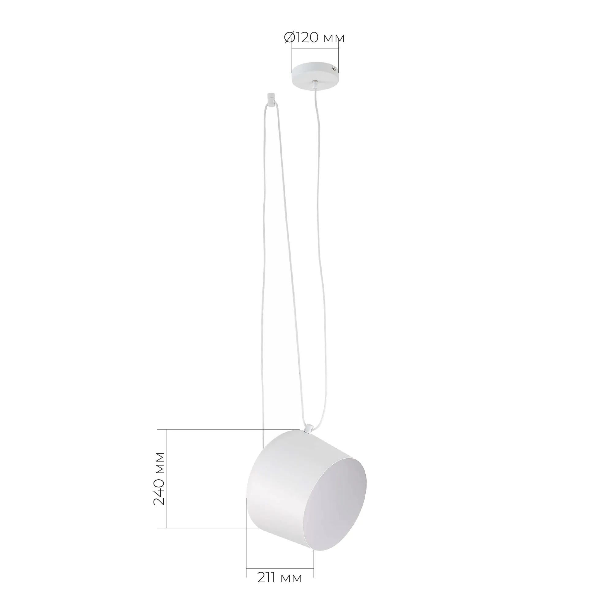 картинка SLE120653-01 Подвес Белый/Белый E27 1*40W