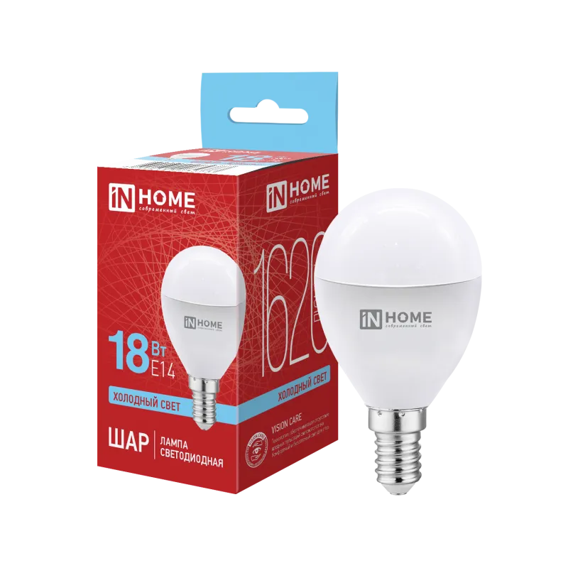 картинка Лампа светодиодная LED-ШАР-VC 18Вт 230В E14 6500K 1620Лм IN HOME
