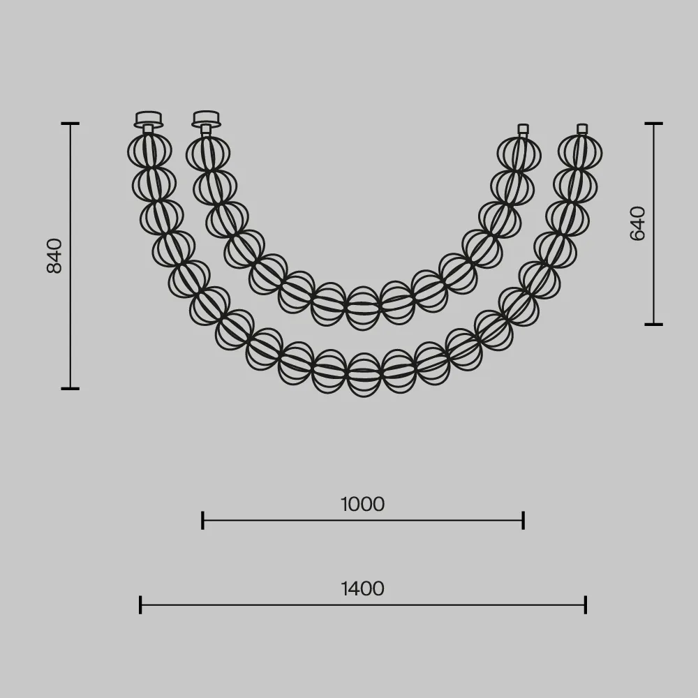 картинка Подвесной светильник Maytoni MOD216PL-L42G3K