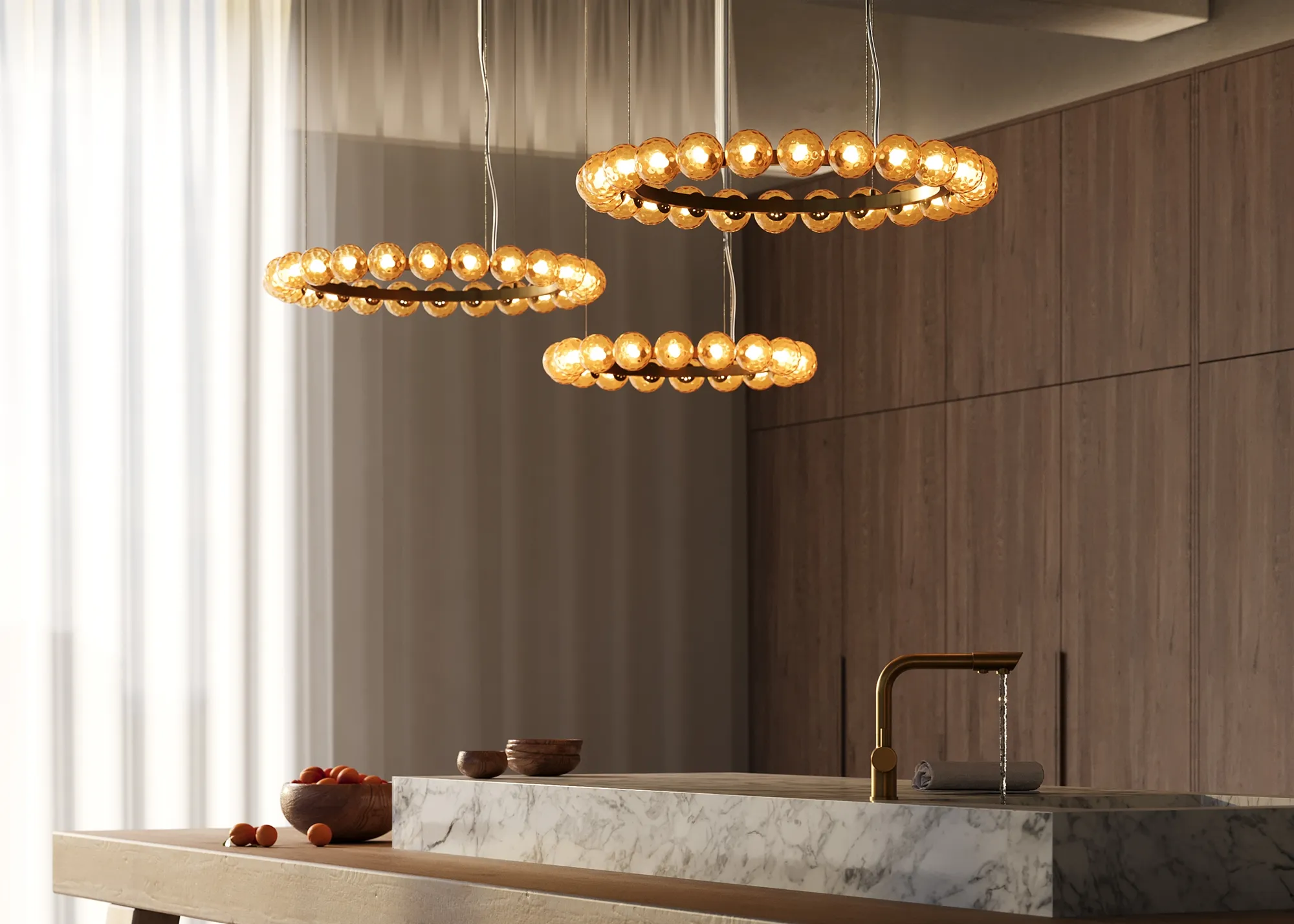 картинка Подвесной светильник Maytoni MOD331PL-L42BS3K