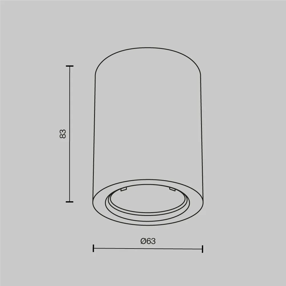 картинка Потолочный светильник Technical C001CL-GU10-W
