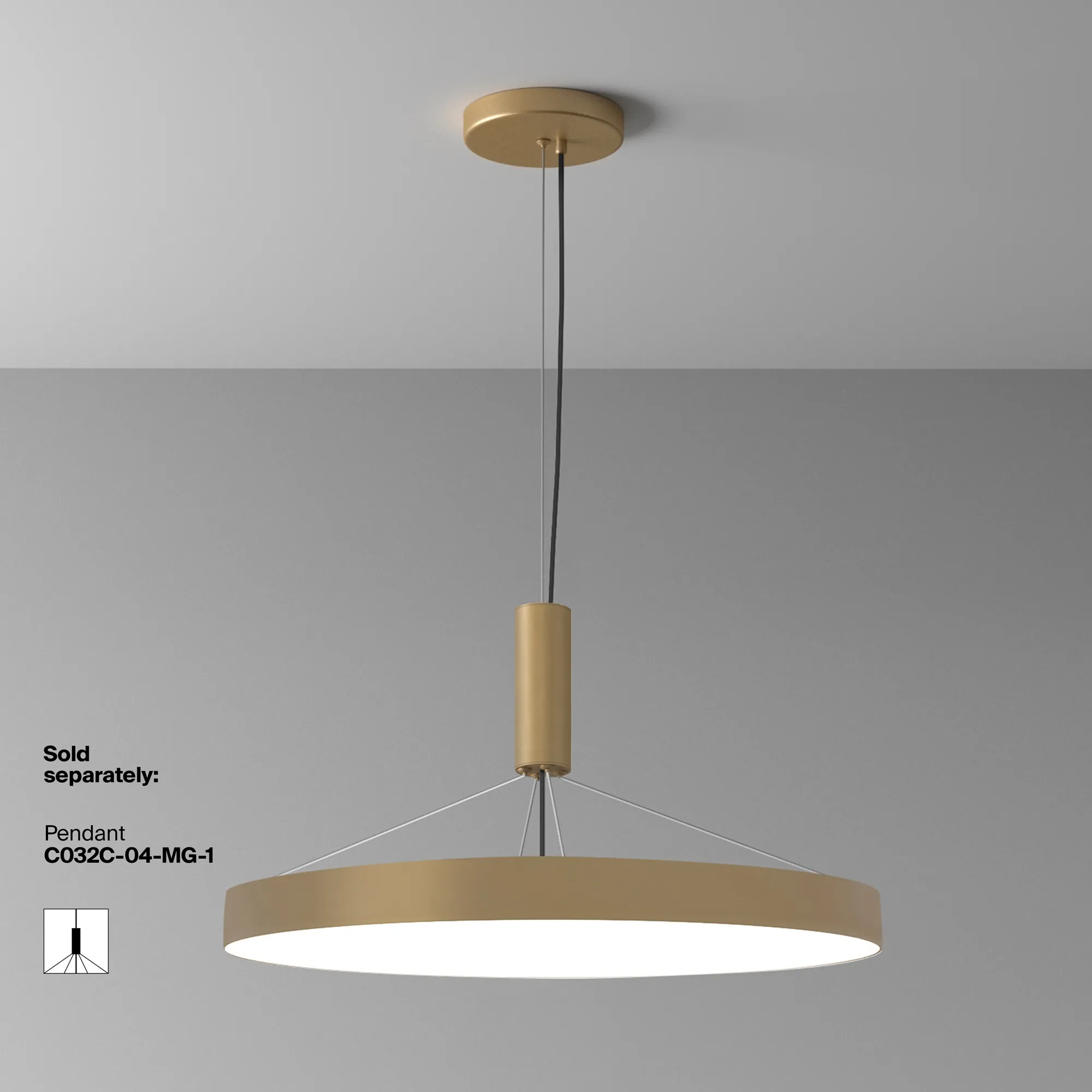 картинка Потолочный светильник Technical C032CL-90W4K-RD-MG