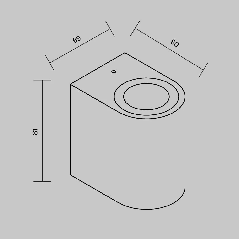 картинка Настенный светильник (бра) Outdoor O044WL-01B