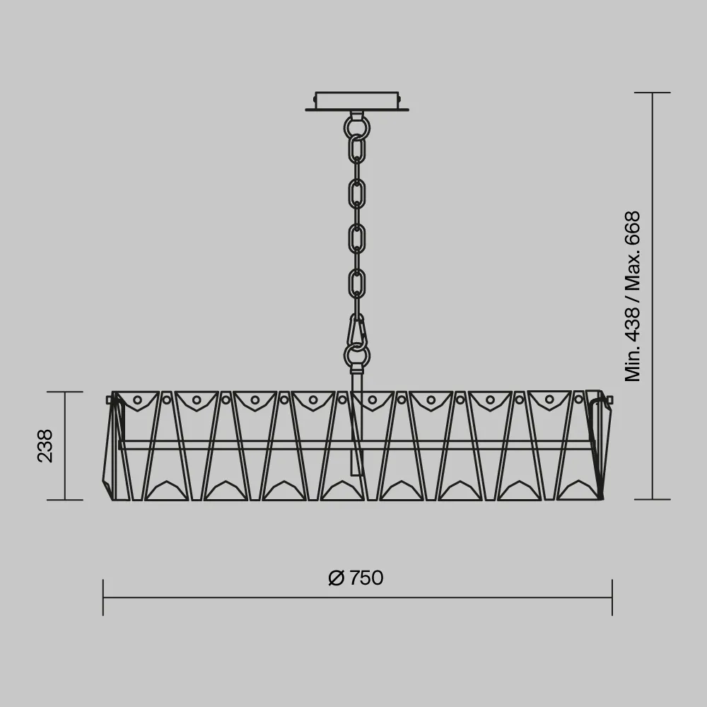 картинка Подвесной светильник Maytoni MOD043PL-08G