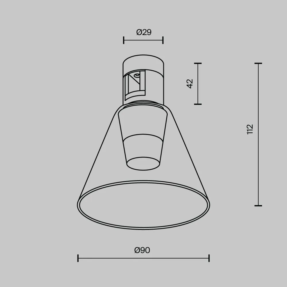 картинка Трековый светильник Technical TR147-1-3W3K-BS