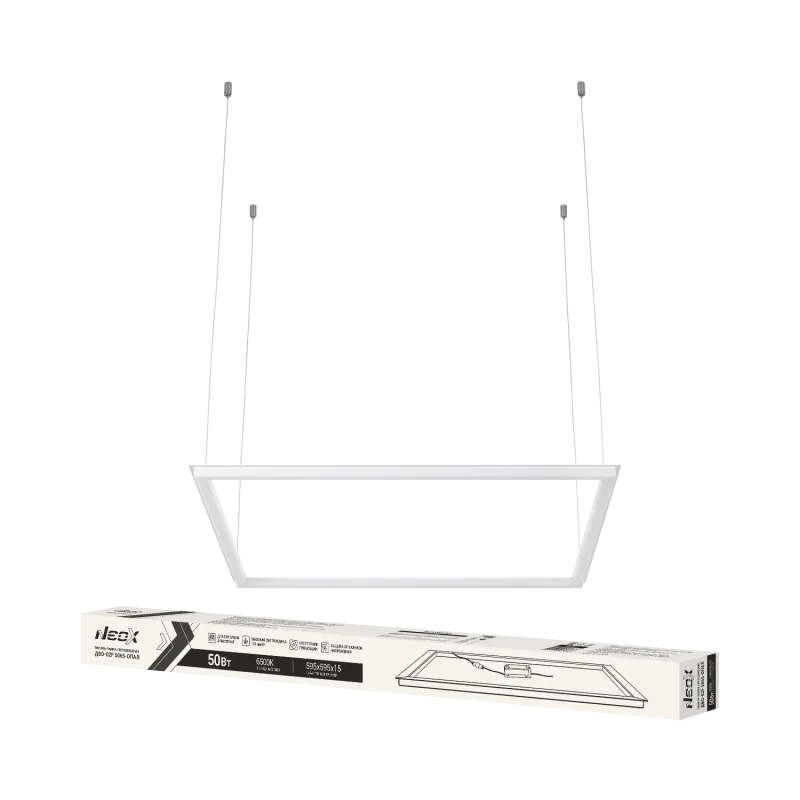 картинка Панель-рамка светодиодная ДВО-02F 4565-ОПАЛ 45Вт 6500K 595x595мм NEOX