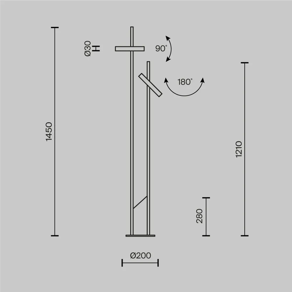 картинка Напольный светильник (торшер) Maytoni MOD460FL-L6BS3K