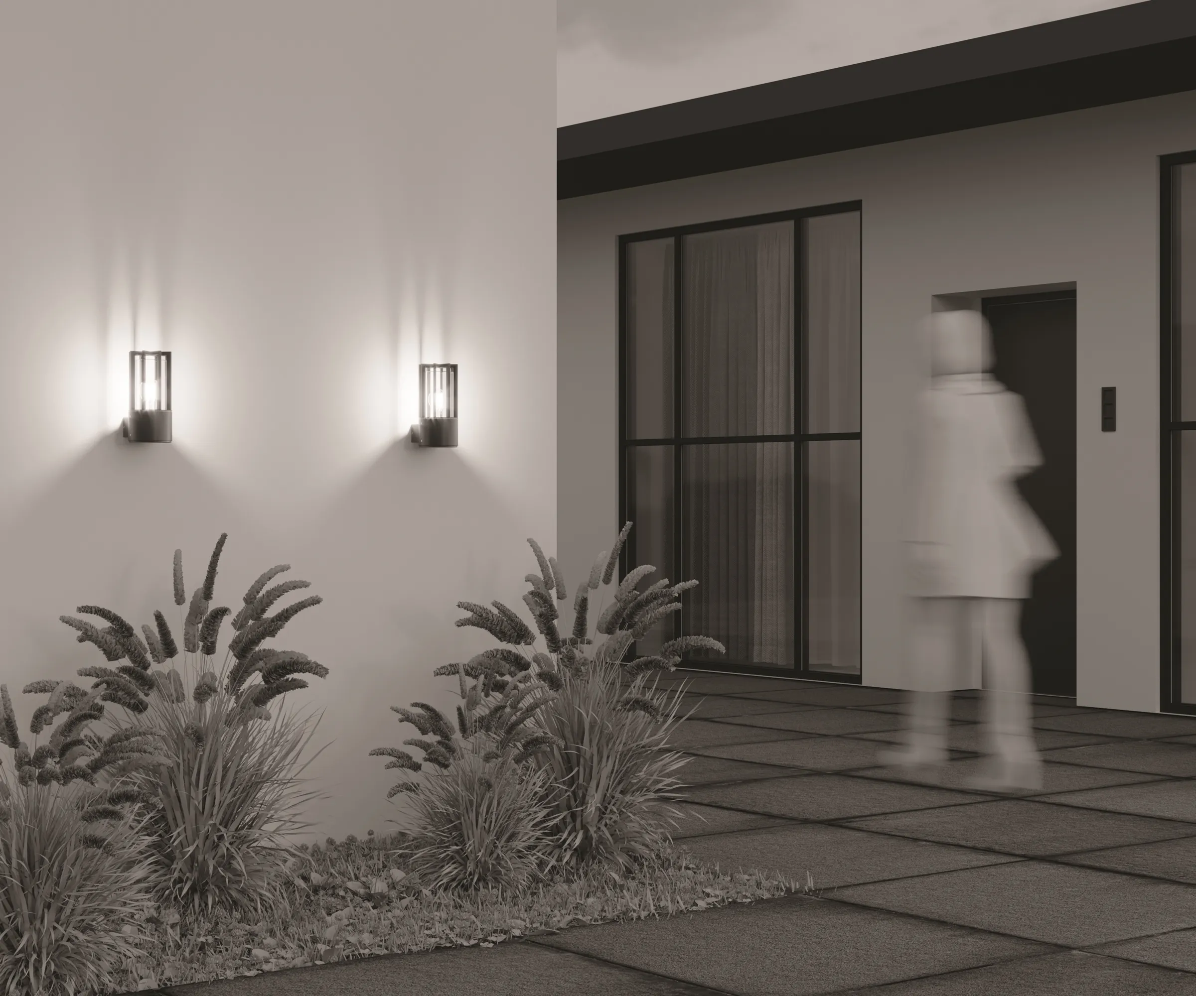 картинка Настенный светильник (бра) Outdoor O453WL-01GF