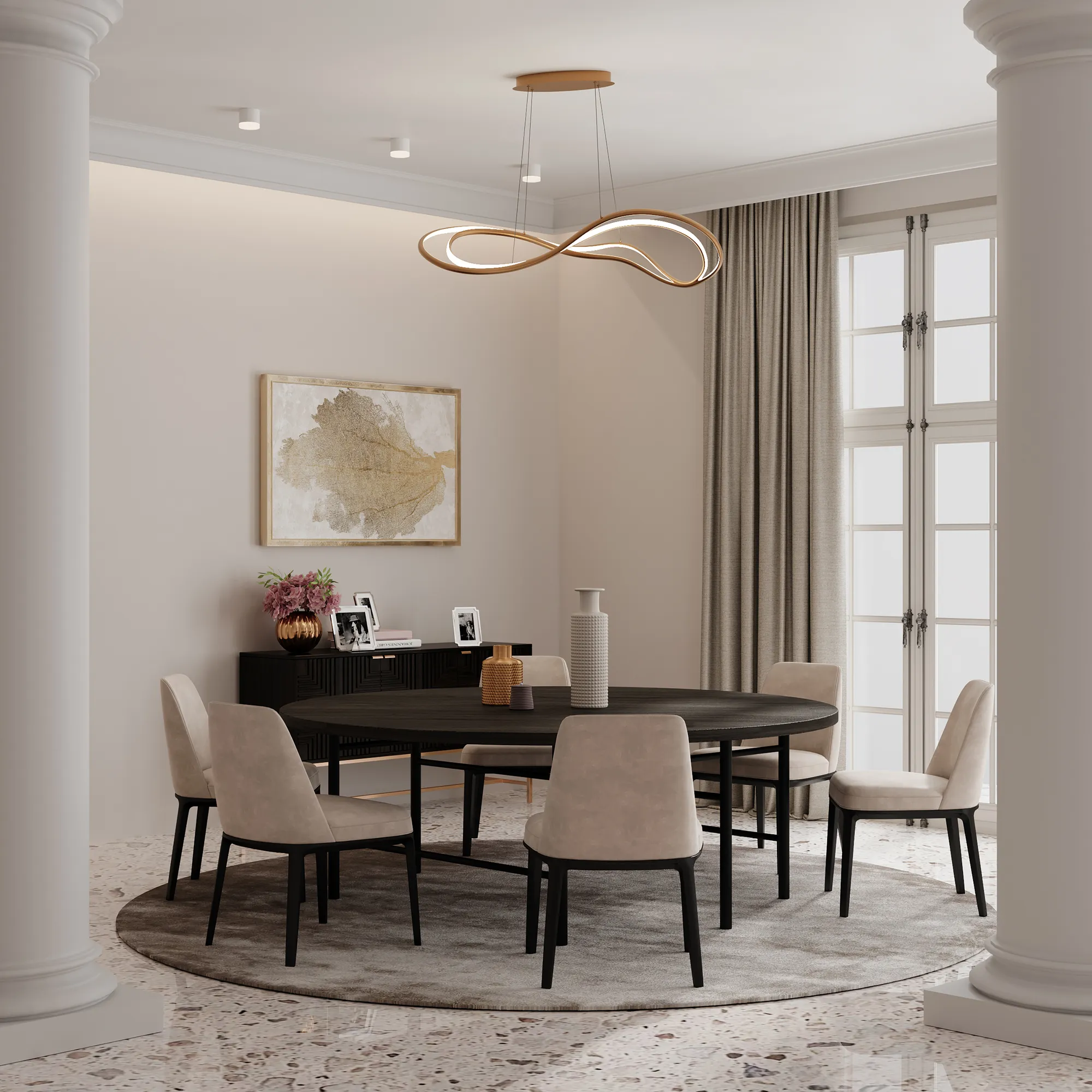 картинка Подвесной светильник Maytoni MOD283PL-L65BS3K