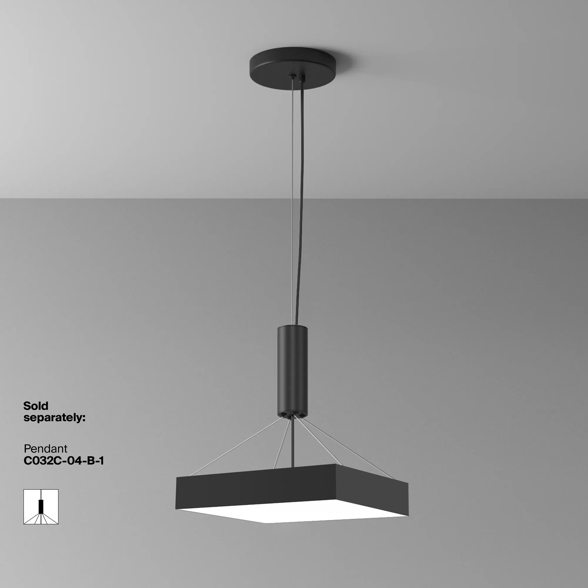 картинка Потолочный светильник Technical C032CL-45W4K-SQ-B