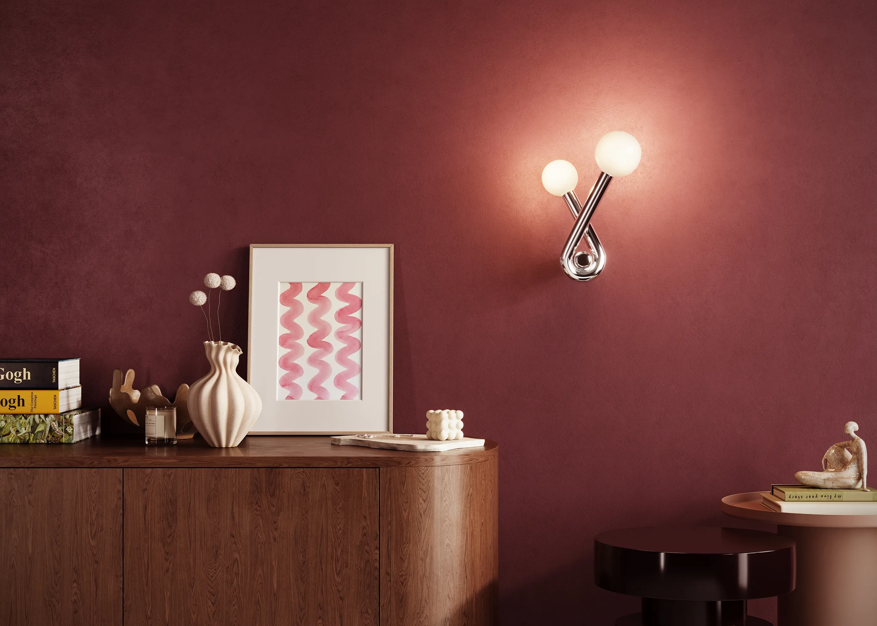 картинка Настенный светильник (бра) Maytoni MOD476WL-02PT