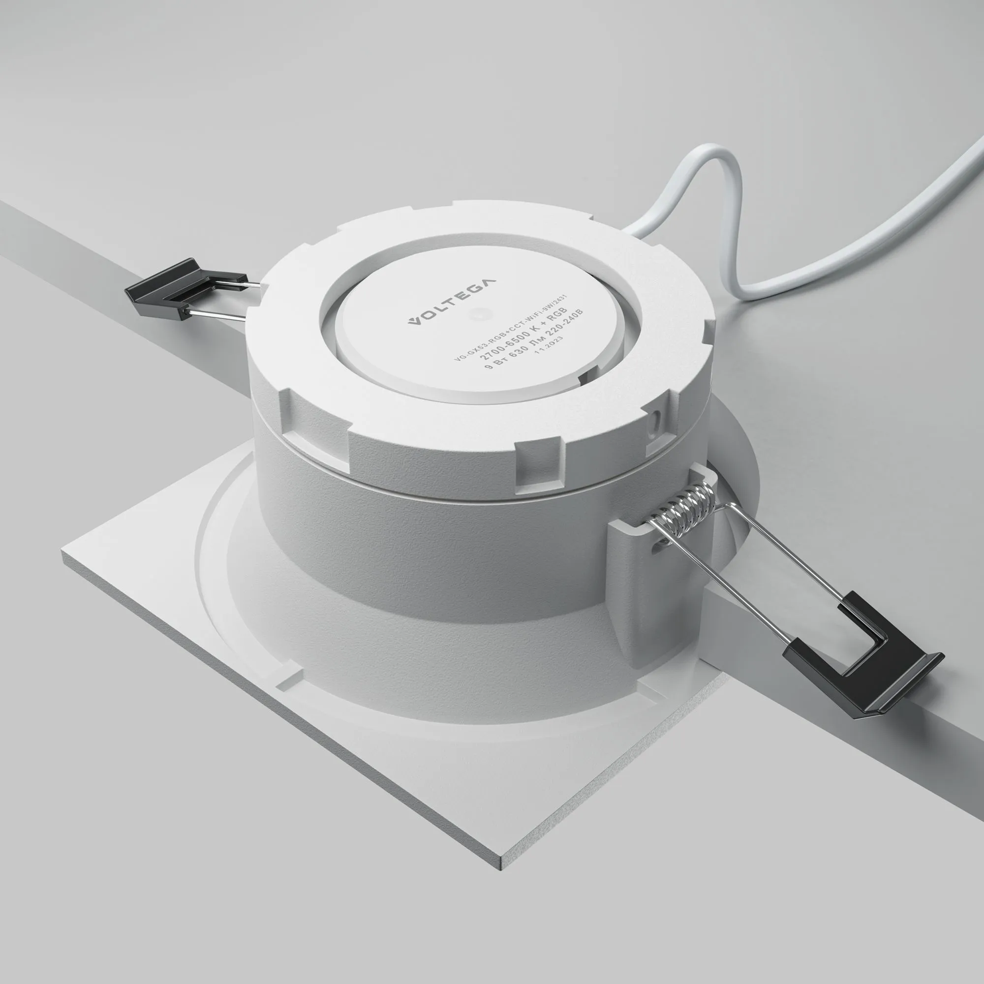 картинка Встраиваемый светильник Technical DL126-GX53-SQ-W