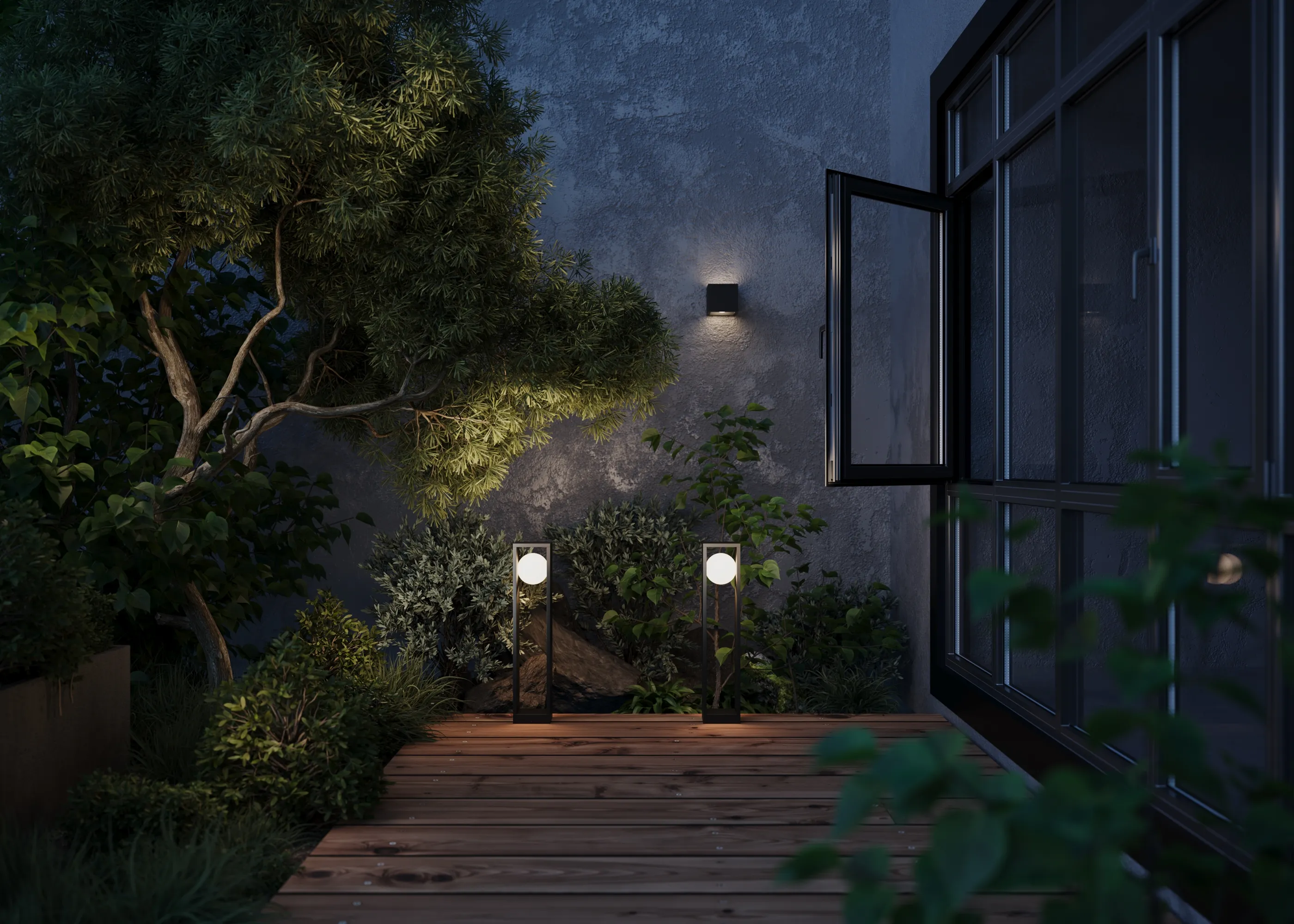 картинка Настенный светильник (бра) Outdoor O483WL-L10GF3K