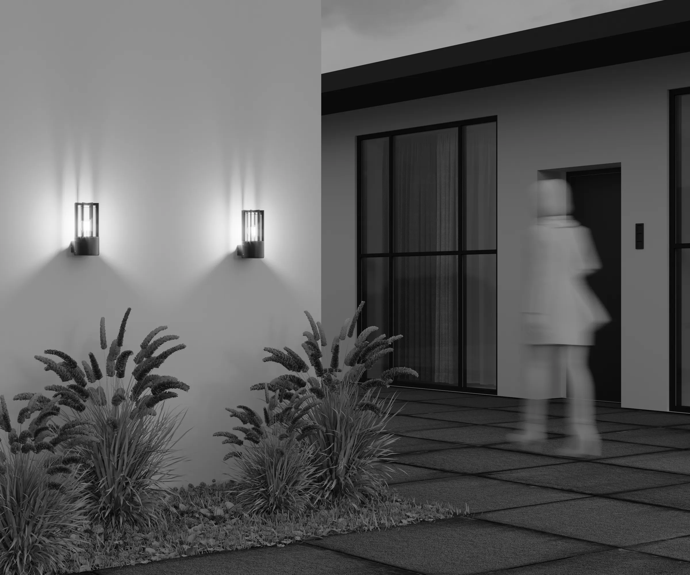 картинка Настенный светильник (бра) Outdoor O453WL-01GF