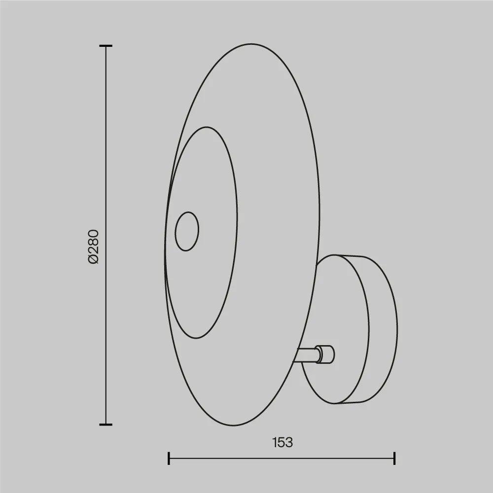 картинка Настенный светильник (бра) Maytoni MOD007WL-01G