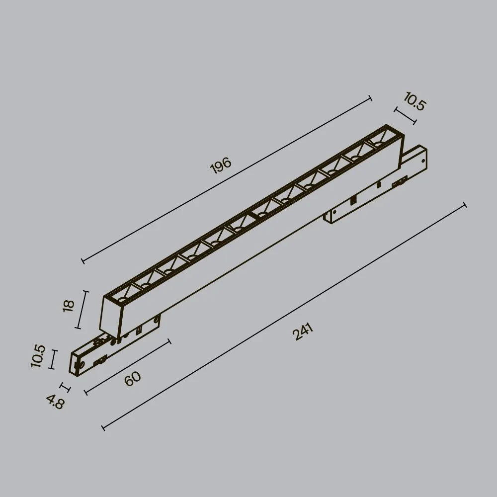 картинка Трековый светильник Technical TR193-1-10W4K-M-B
