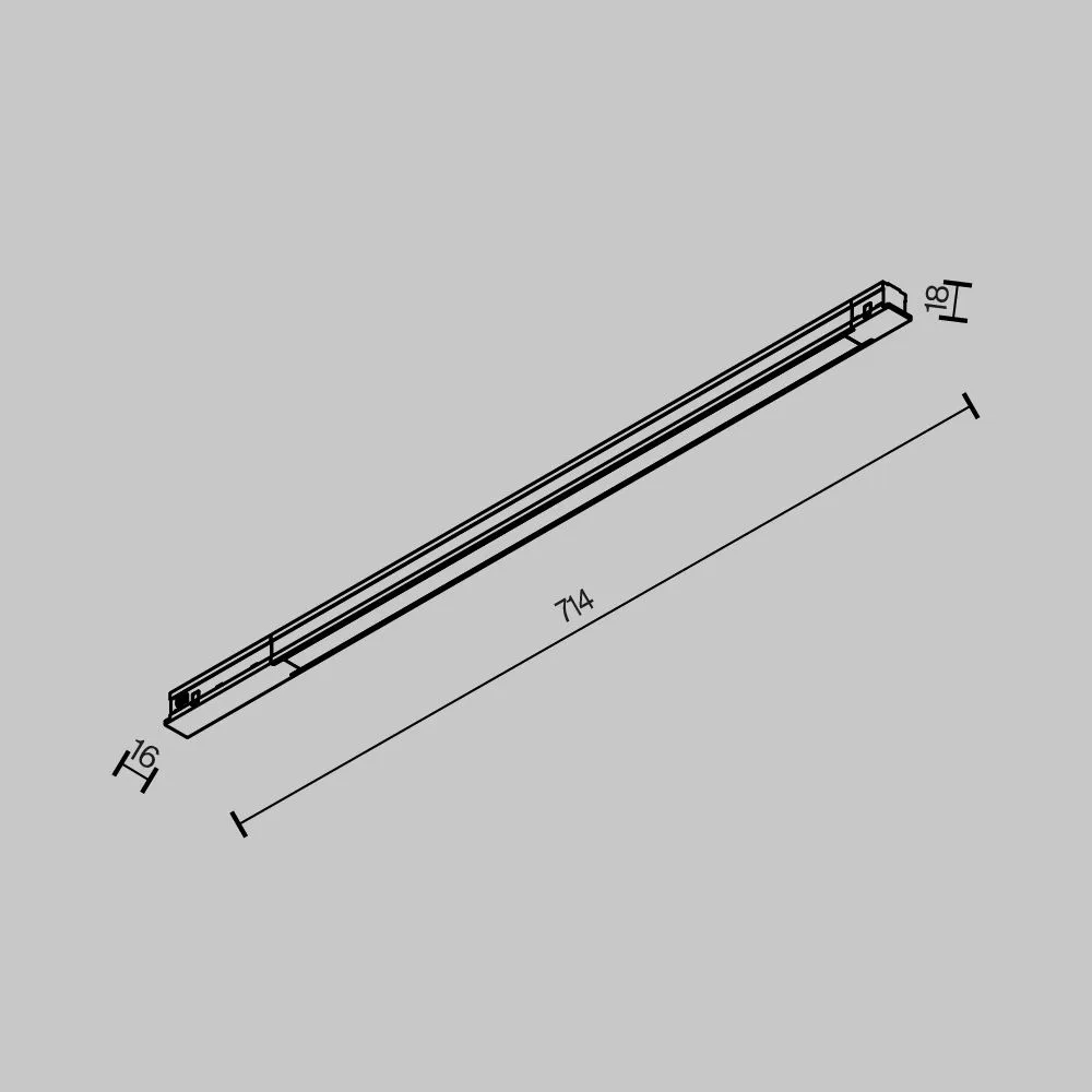 картинка Трековый светильник Technical TR231-2-15W4K-B