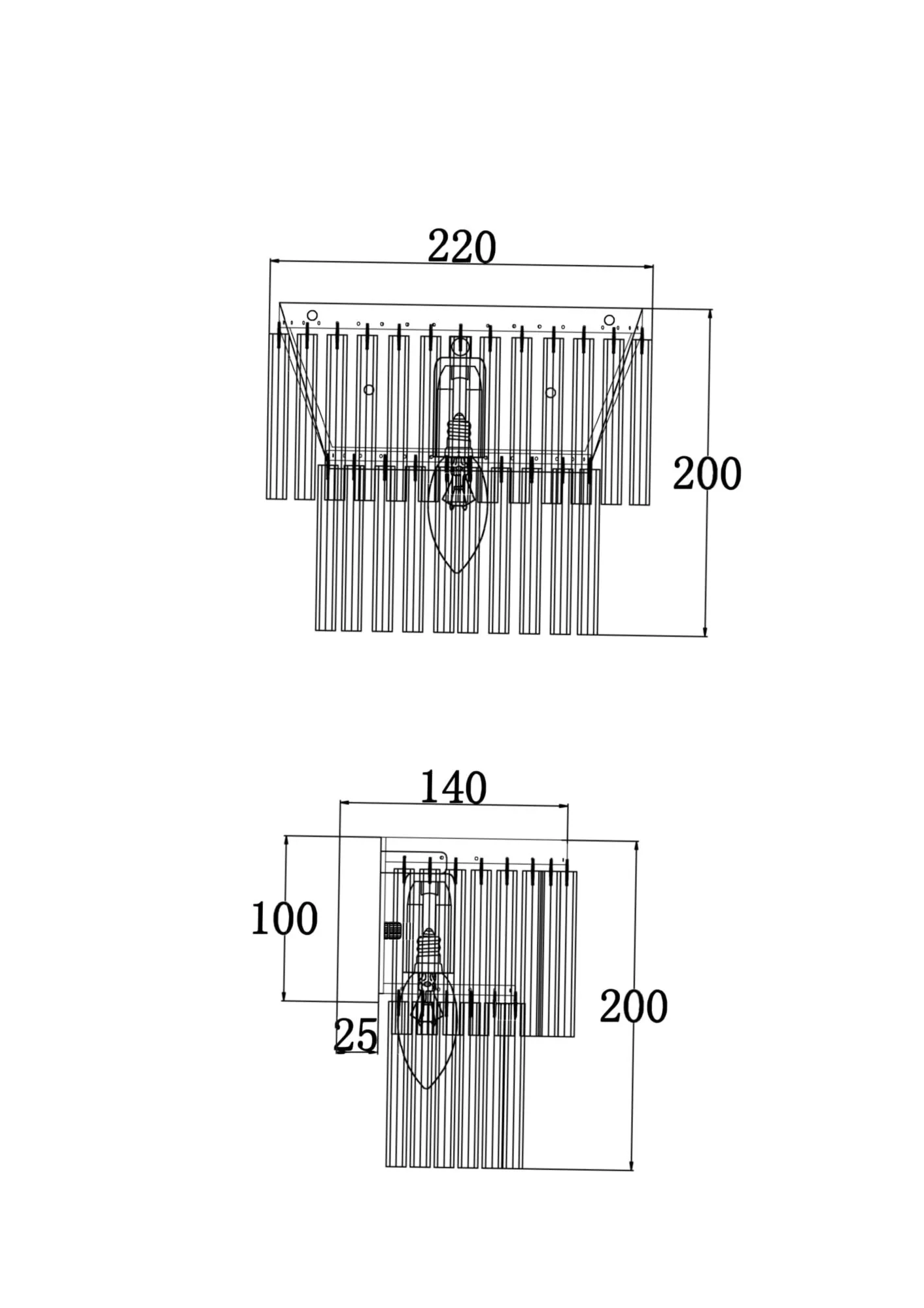 картинка Настенный светильник (бра) Maytoni MOD093WL-01BS