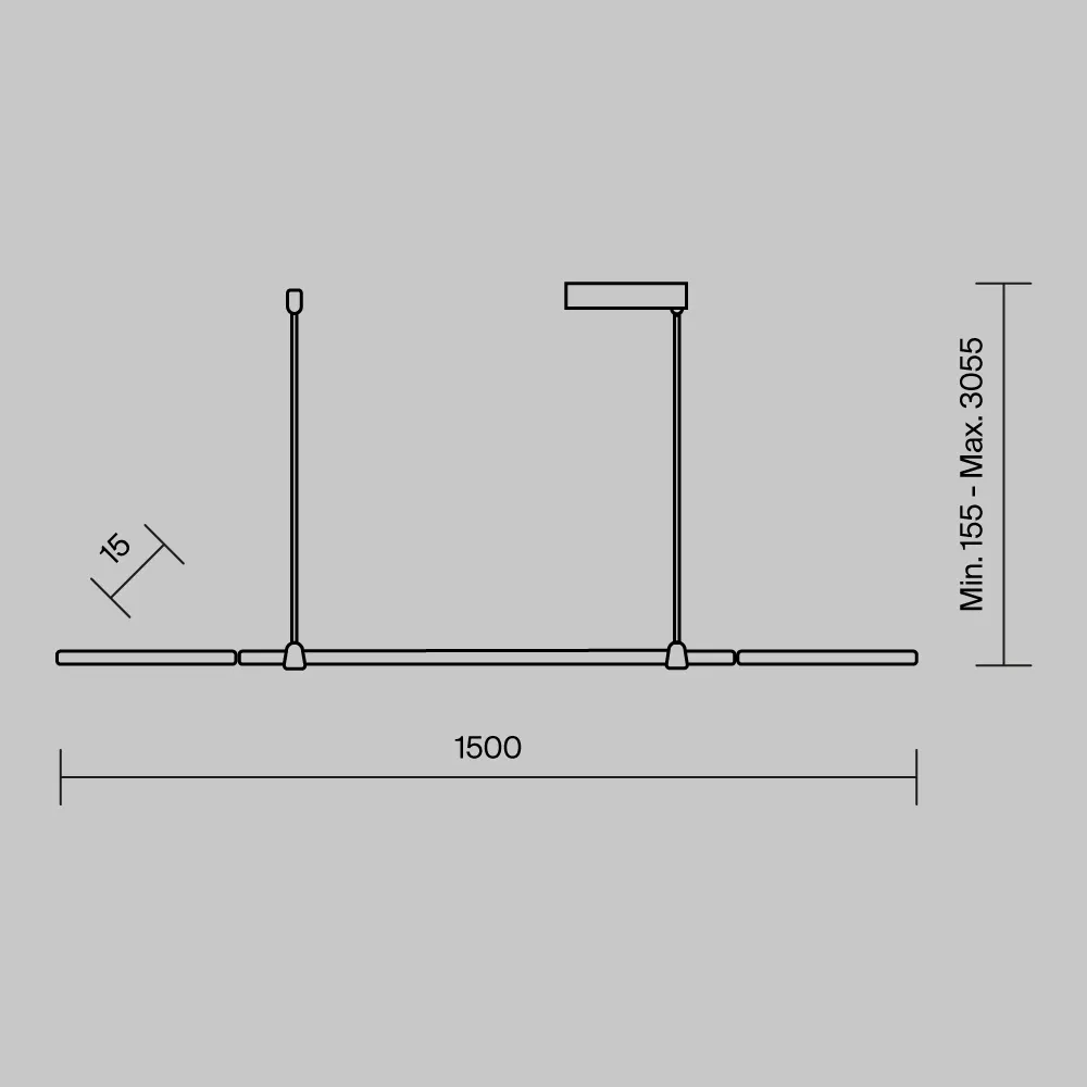 картинка Подвесной светильник Maytoni MOD005PL-L48BK