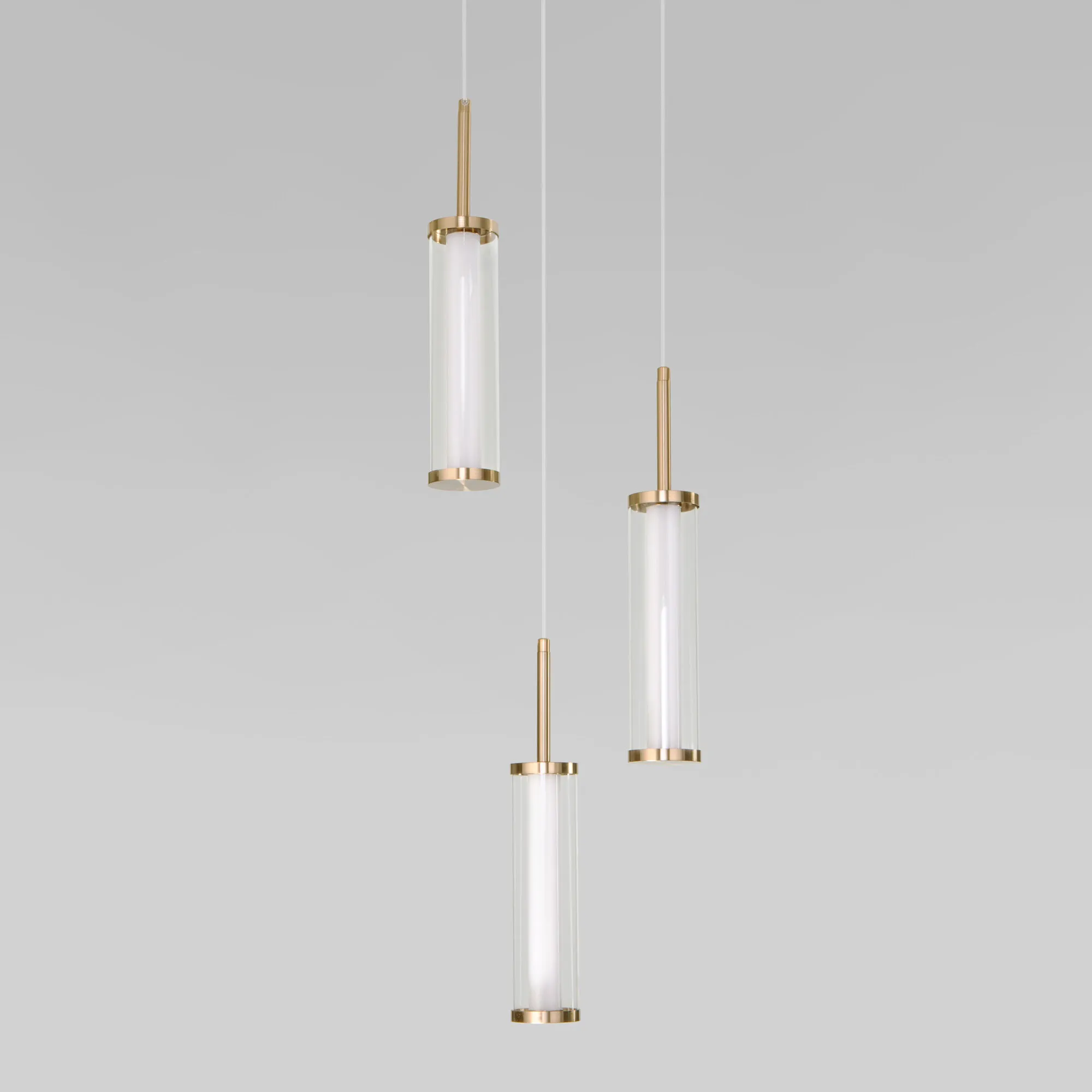 картинка Подвесной светодиодный светильник 50386/3 LED латунь