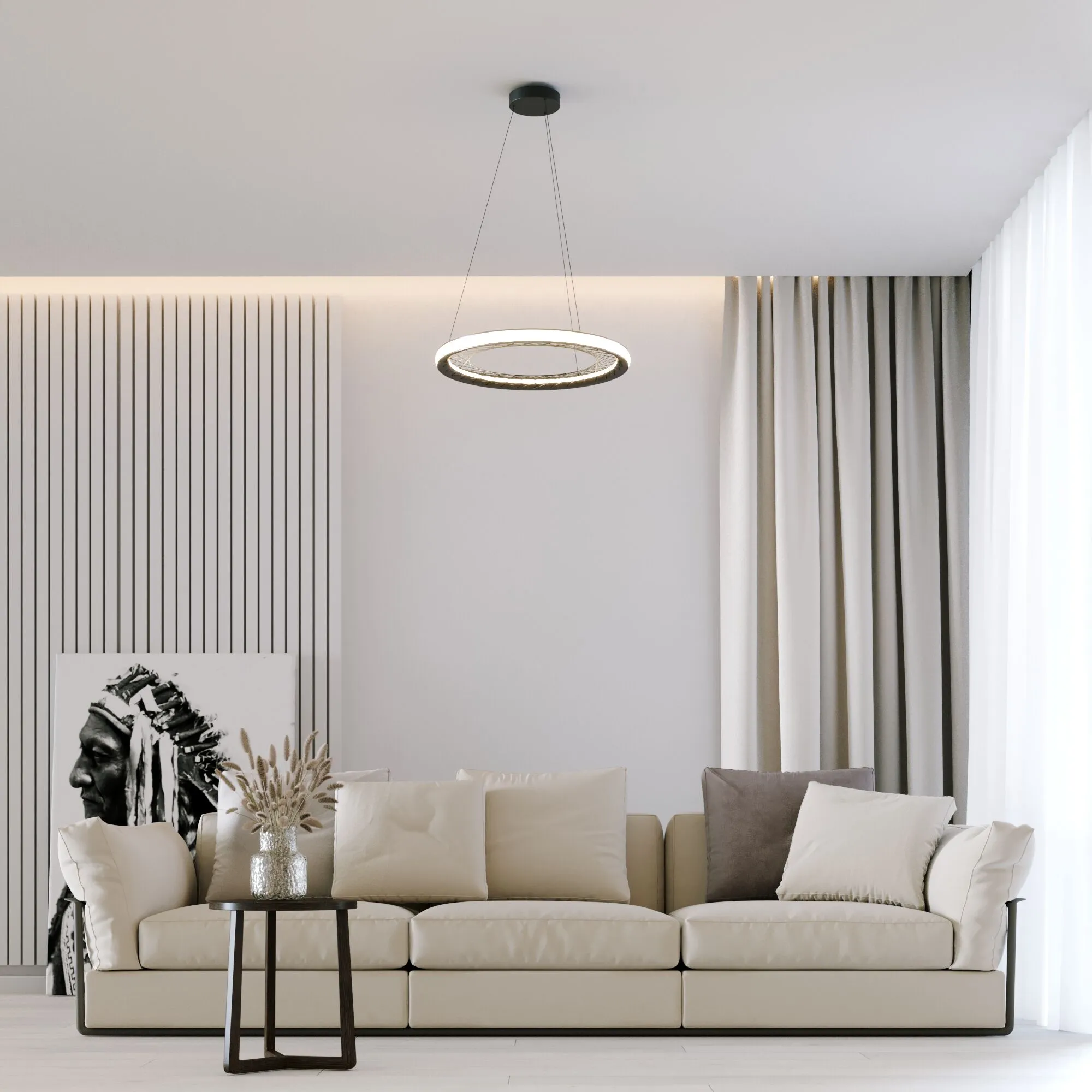 картинка Подвесной светодиодный светильник 40024/1 LED серый