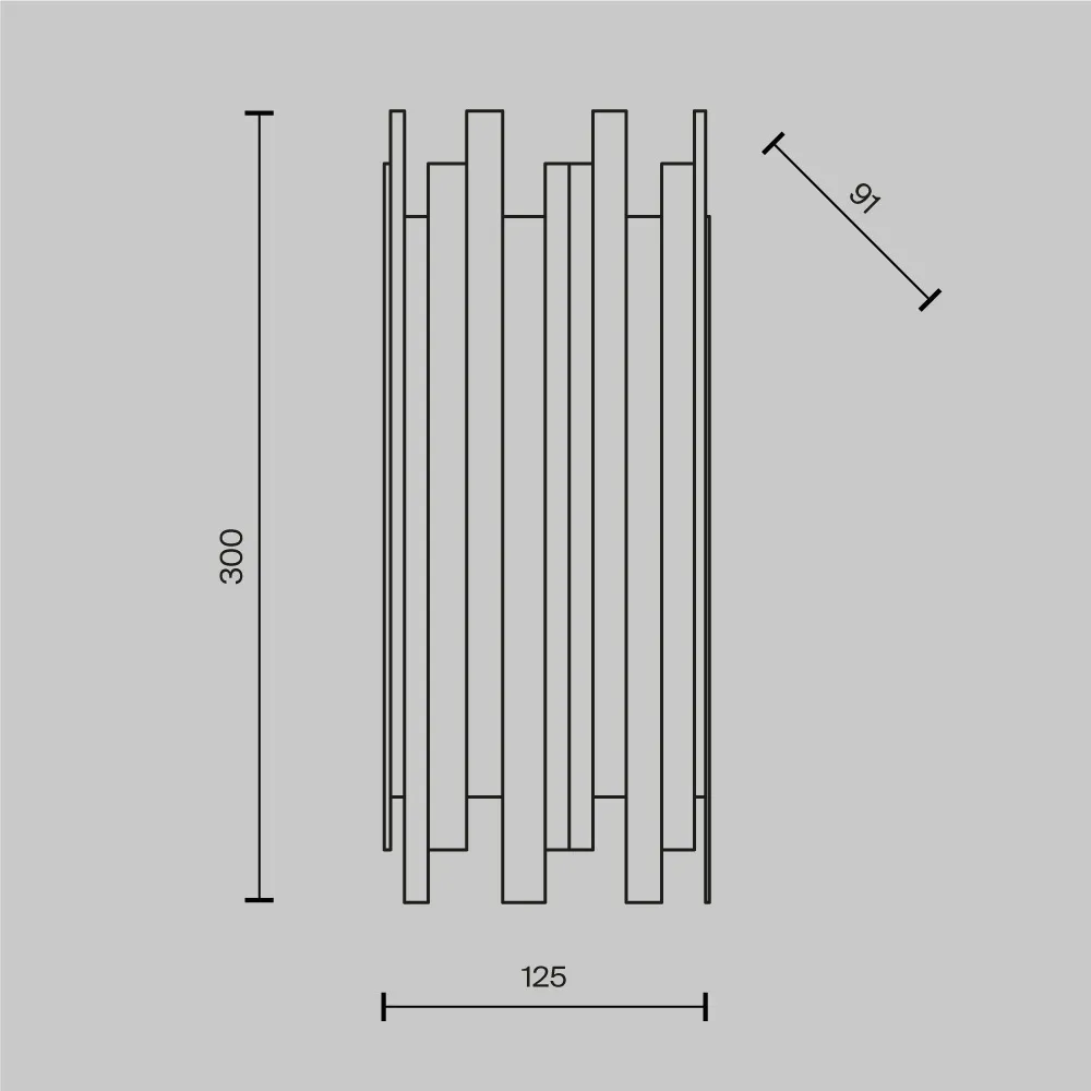 картинка Настенный светильник (бра) Maytoni MOD136WL-01BS