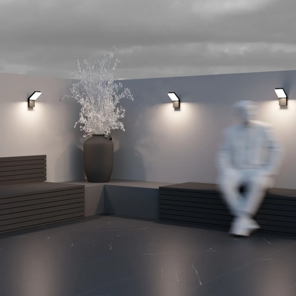 картинка Настенный светильник (бра) Outdoor O595WL-L12B3K