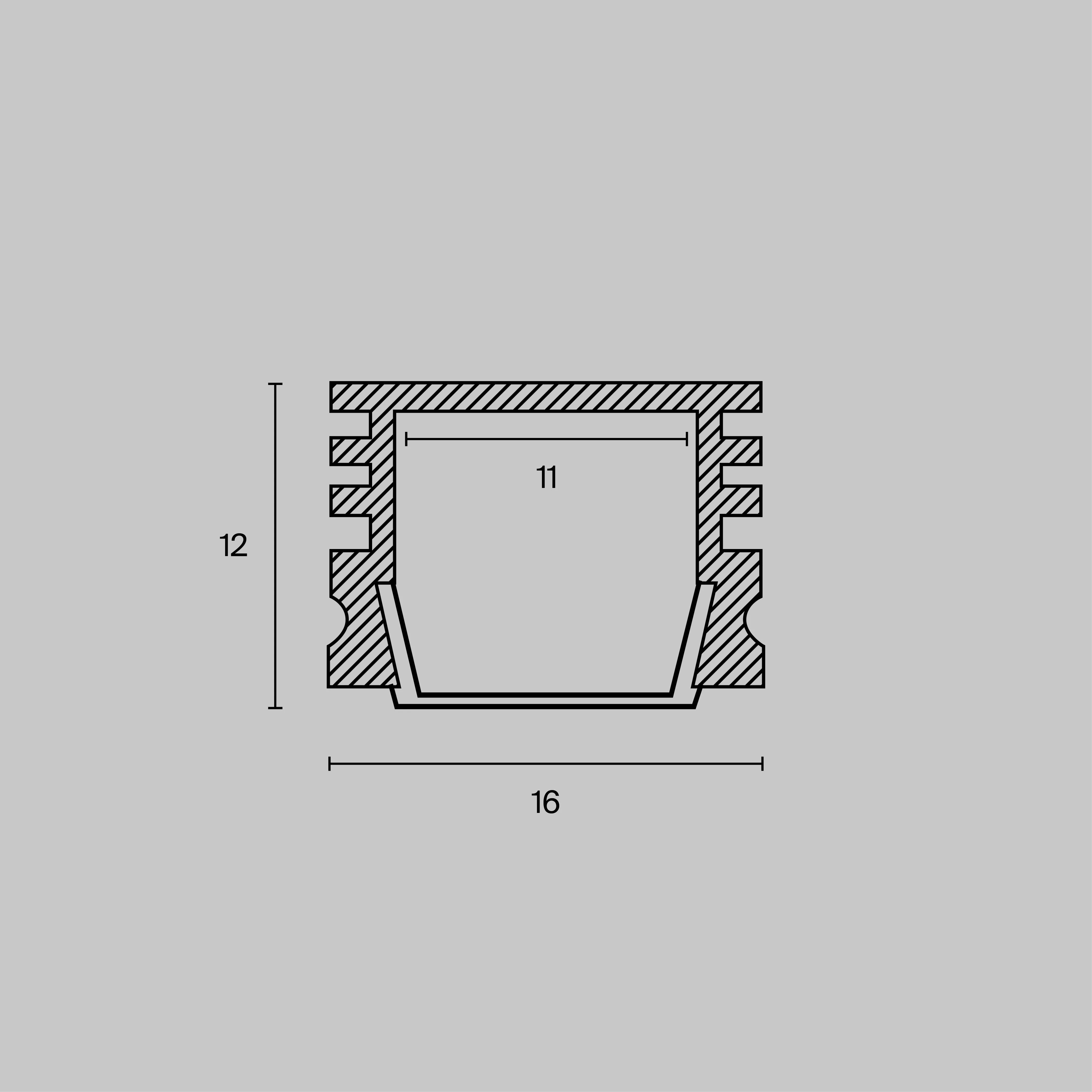 картинка Профиль Led Strip ALM005S-2M