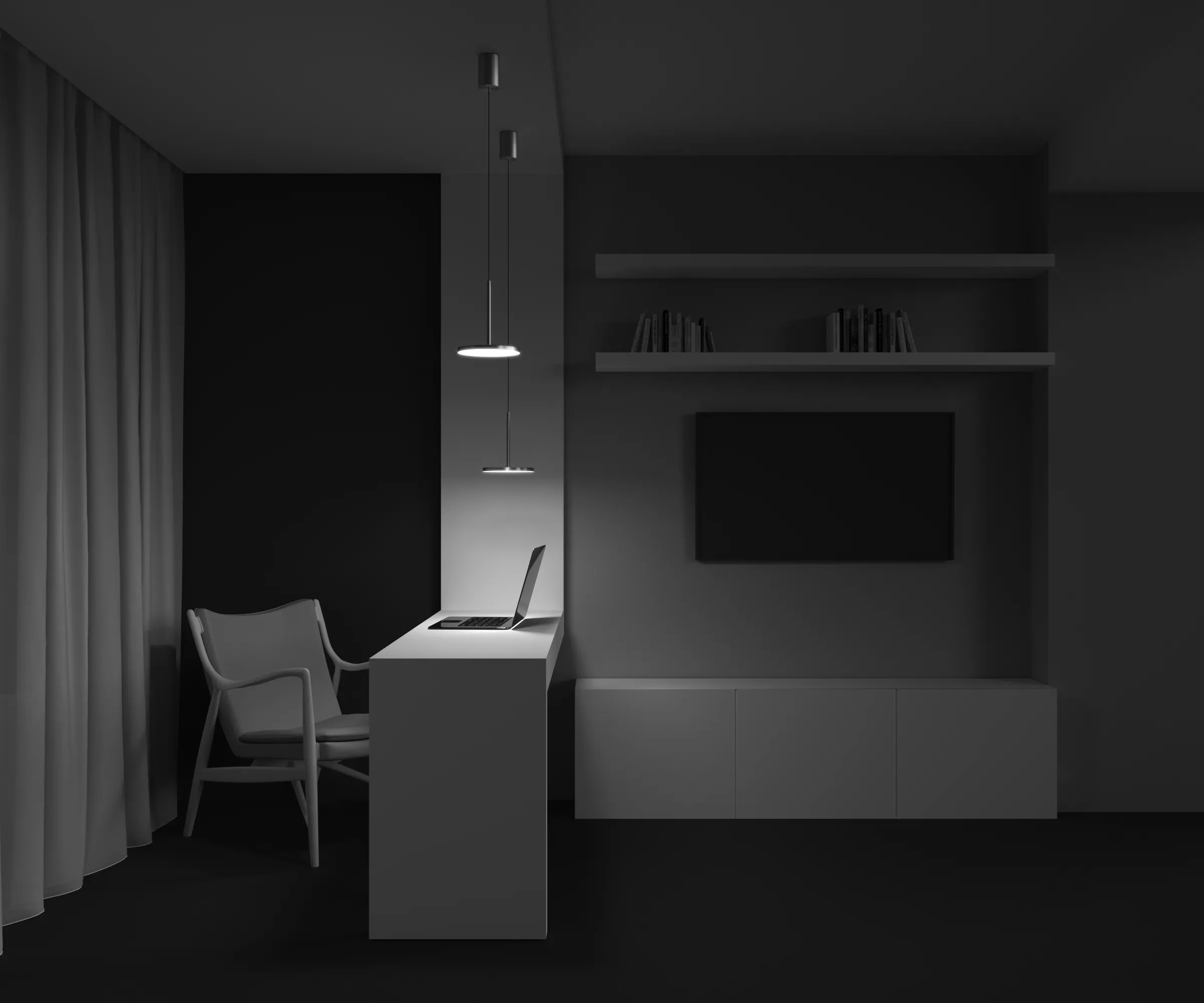 картинка Подвесной светильник Technical P076PL-L12W4K-BS