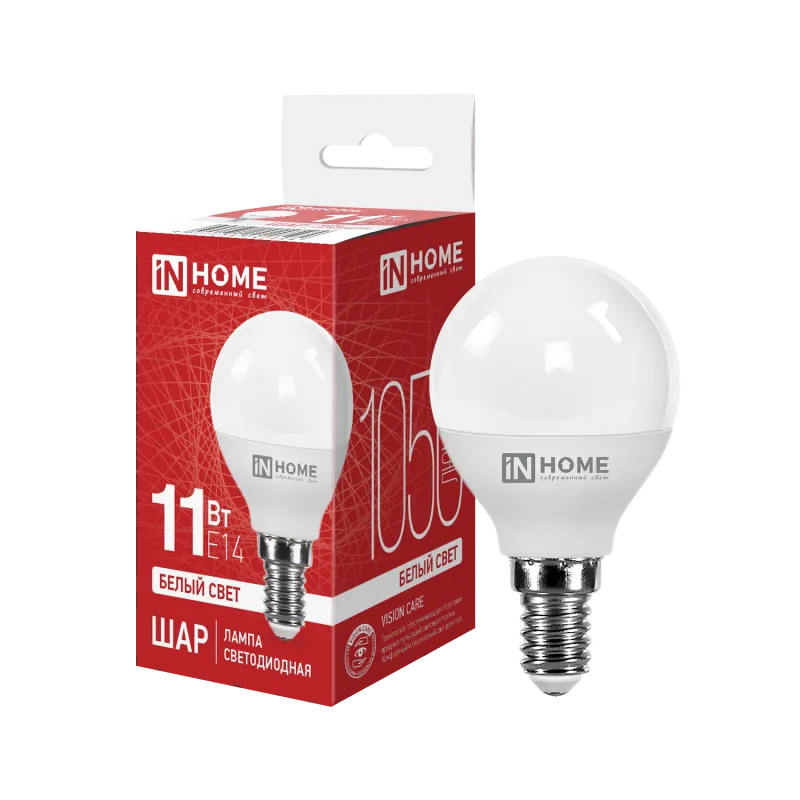 картинка Лампа светодиодная LED-ШАР-VC 11Вт 230В Е14 4000К 1050Лм IN HOME