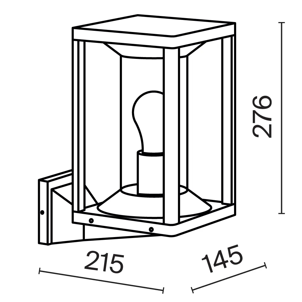 картинка Настенный светильник (бра) Outdoor O452WL-01GF