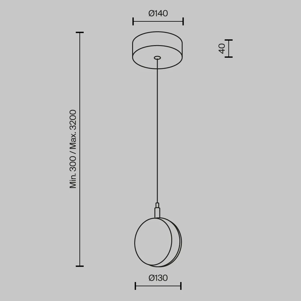 картинка Подвесной светильник Maytoni MOD299PL-L10BC3K