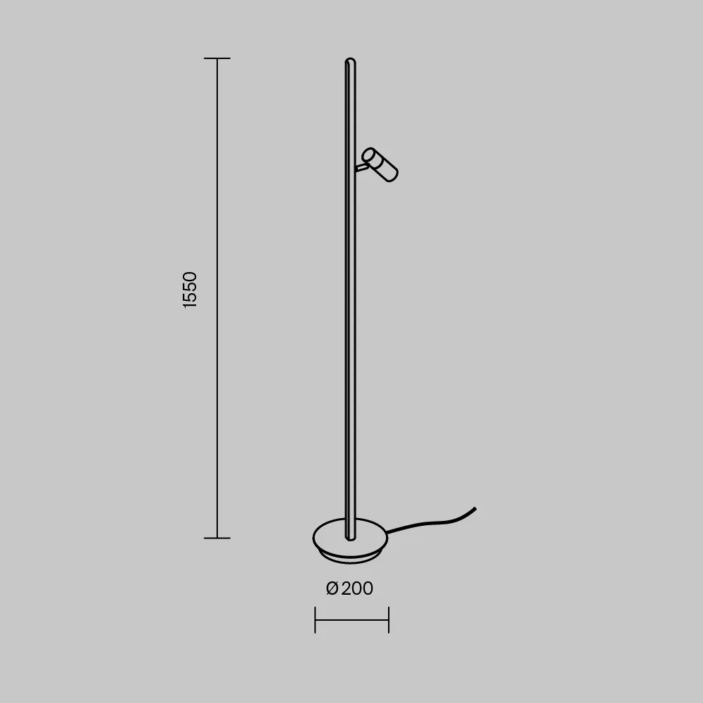 картинка Напольный светильник (торшер) Maytoni MOD395FL-L28BS3K