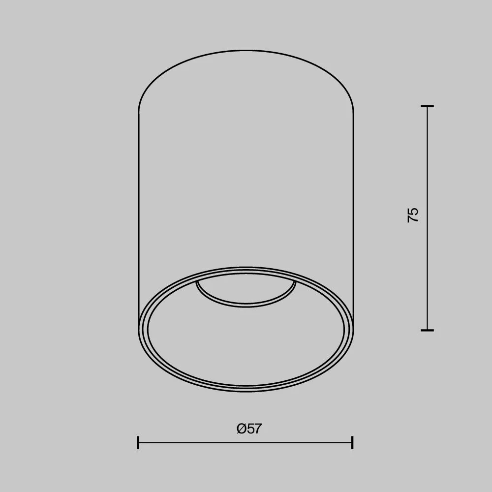 картинка Потолочный светильник Technical C064CL-8W3K-RD-WB