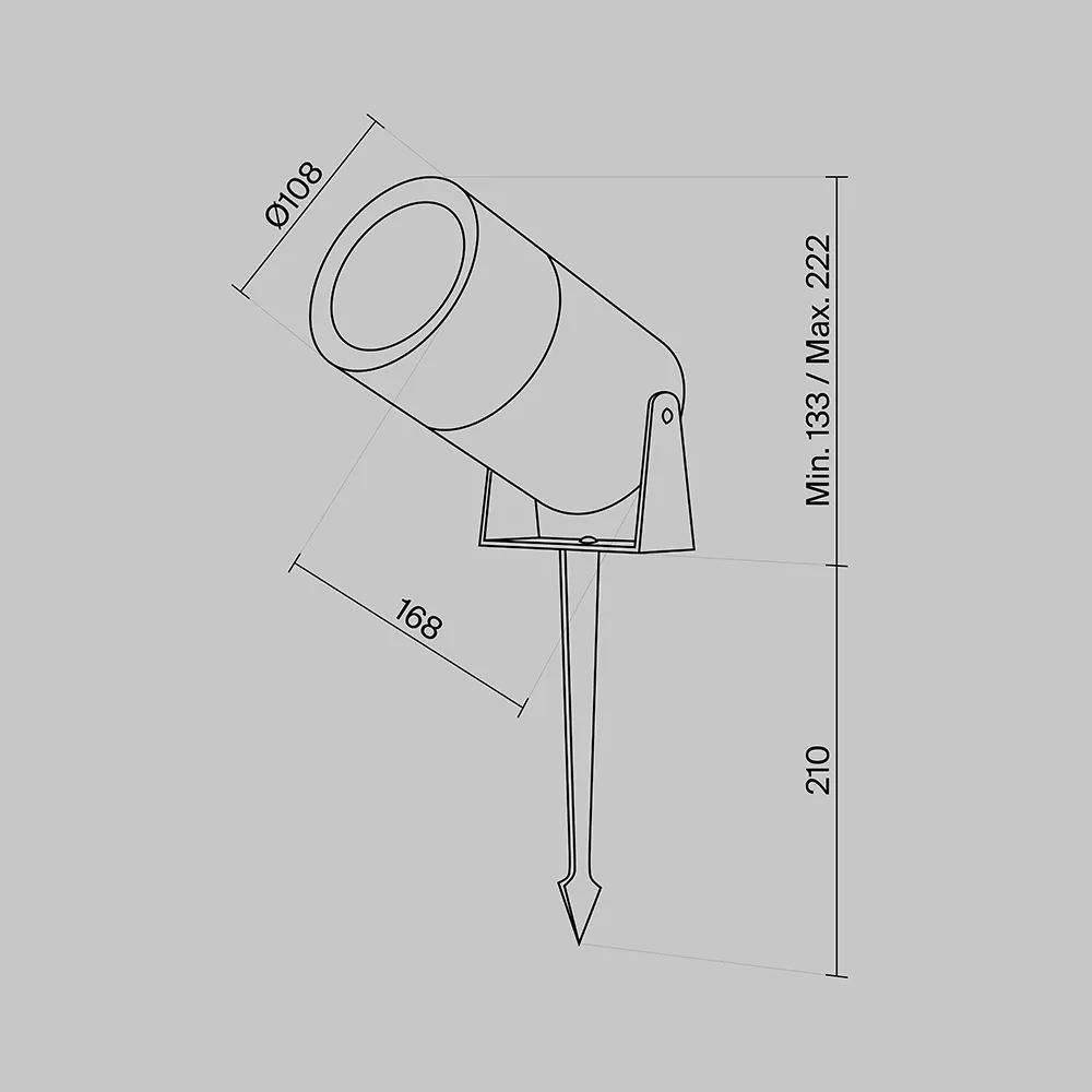 картинка Ландшафтный светильник Outdoor O050FL-L15GF3K
