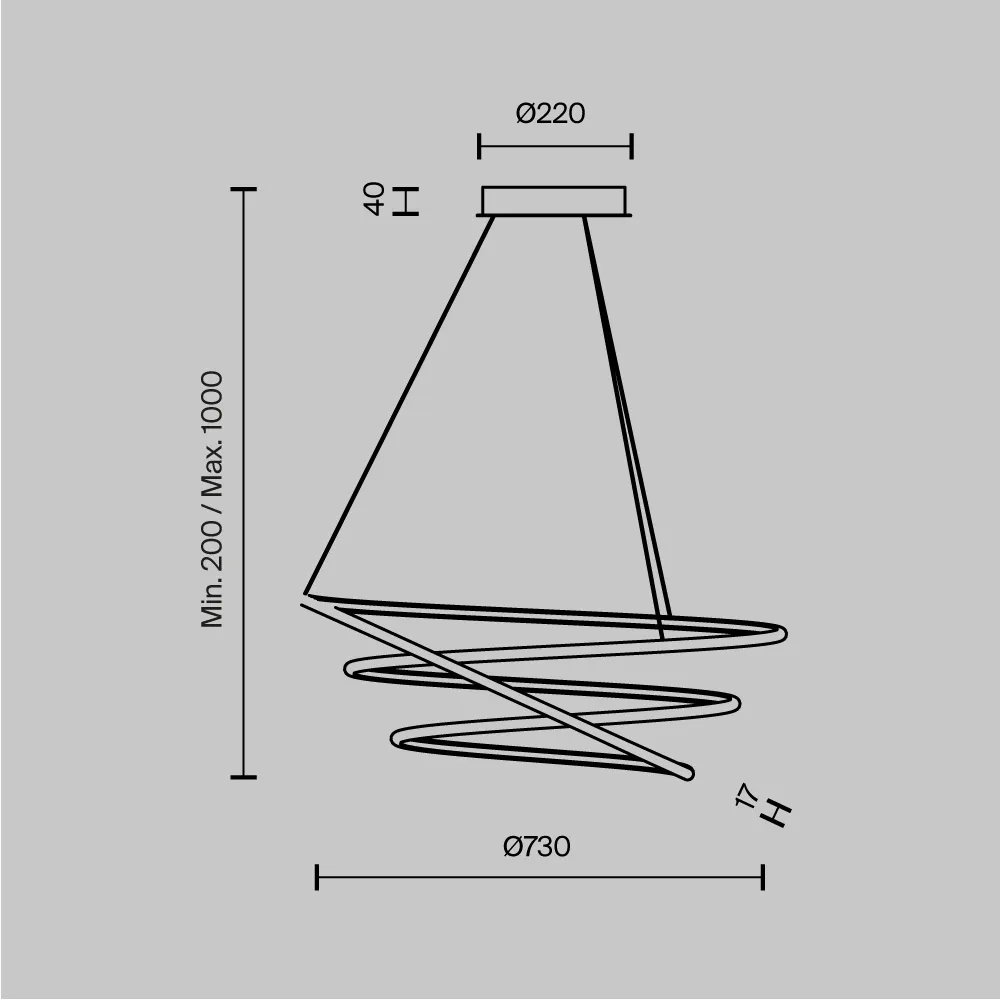 картинка Подвесной светильник Maytoni MOD100PL-L88BSK1