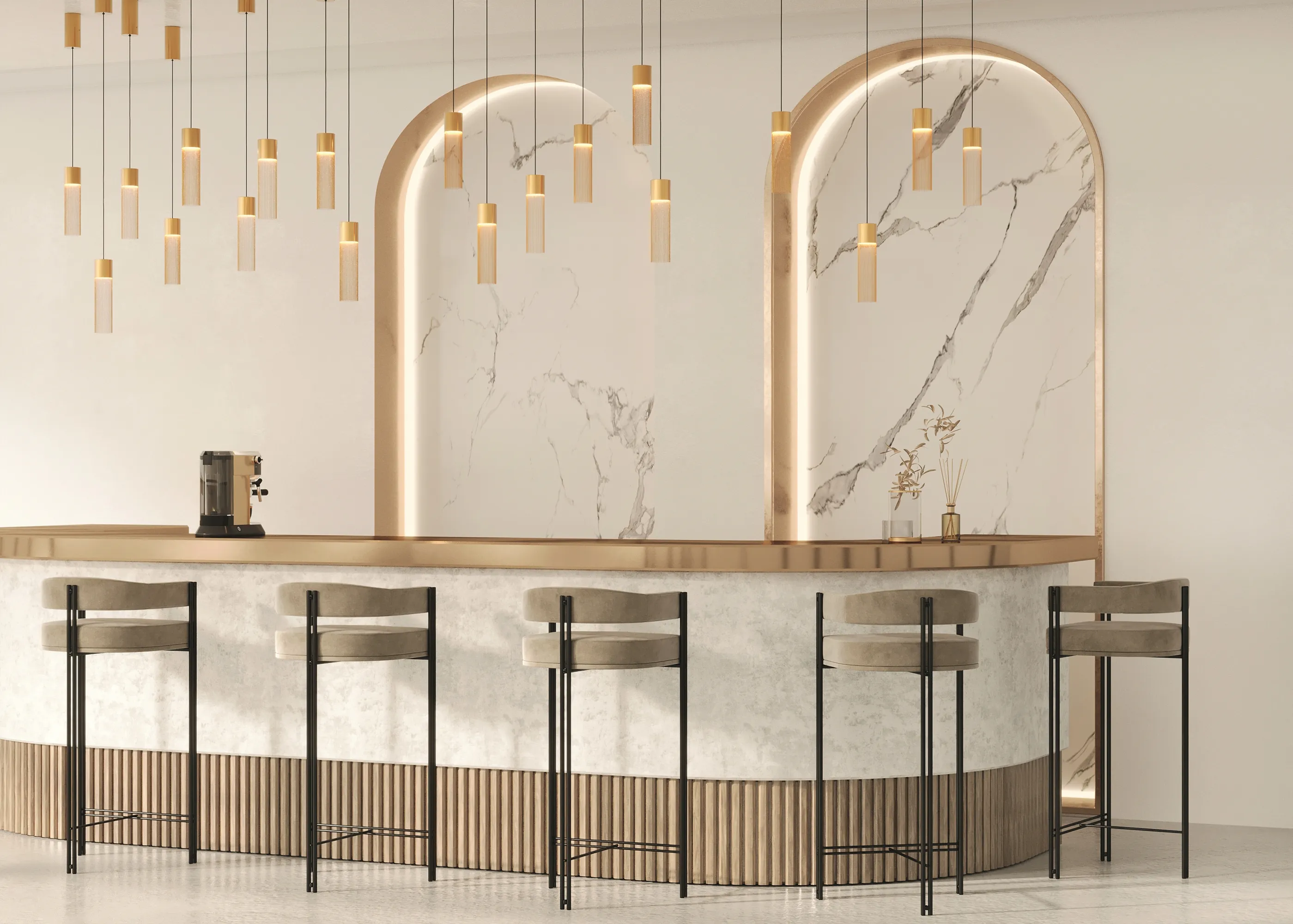 картинка Подвесной светильник Maytoni MOD190PL-L5G3K