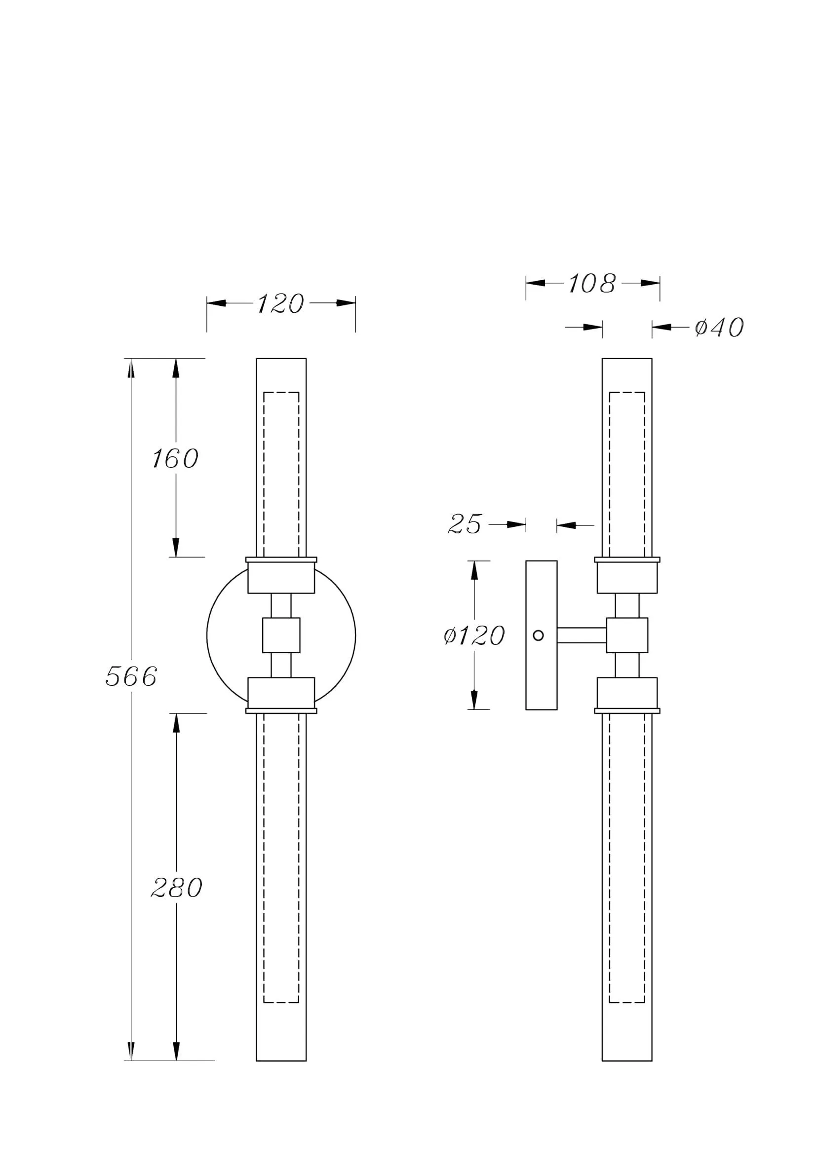 картинка Настенный светильник (бра) Maytoni MOD116WL-L7BS3K