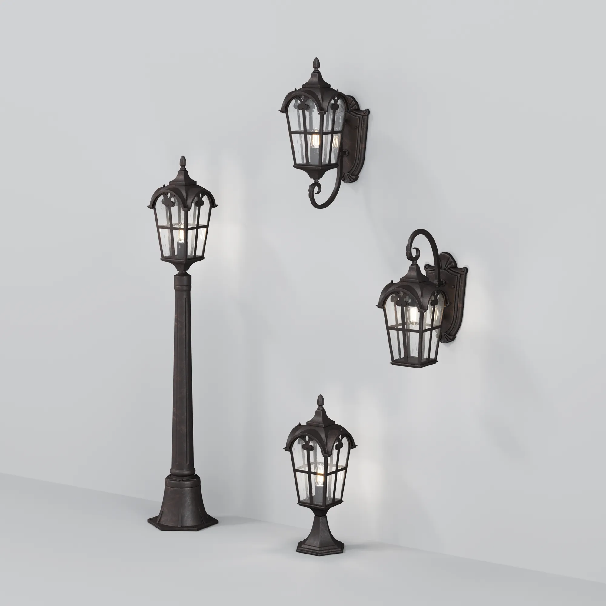 картинка Настенный светильник (бра) Outdoor O413WL-01BZ1