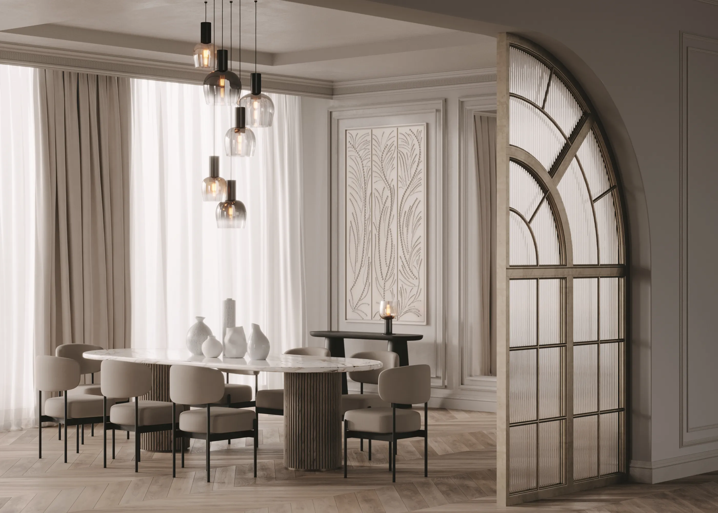 картинка Подвесной светильник Maytoni MOD414PL-06B