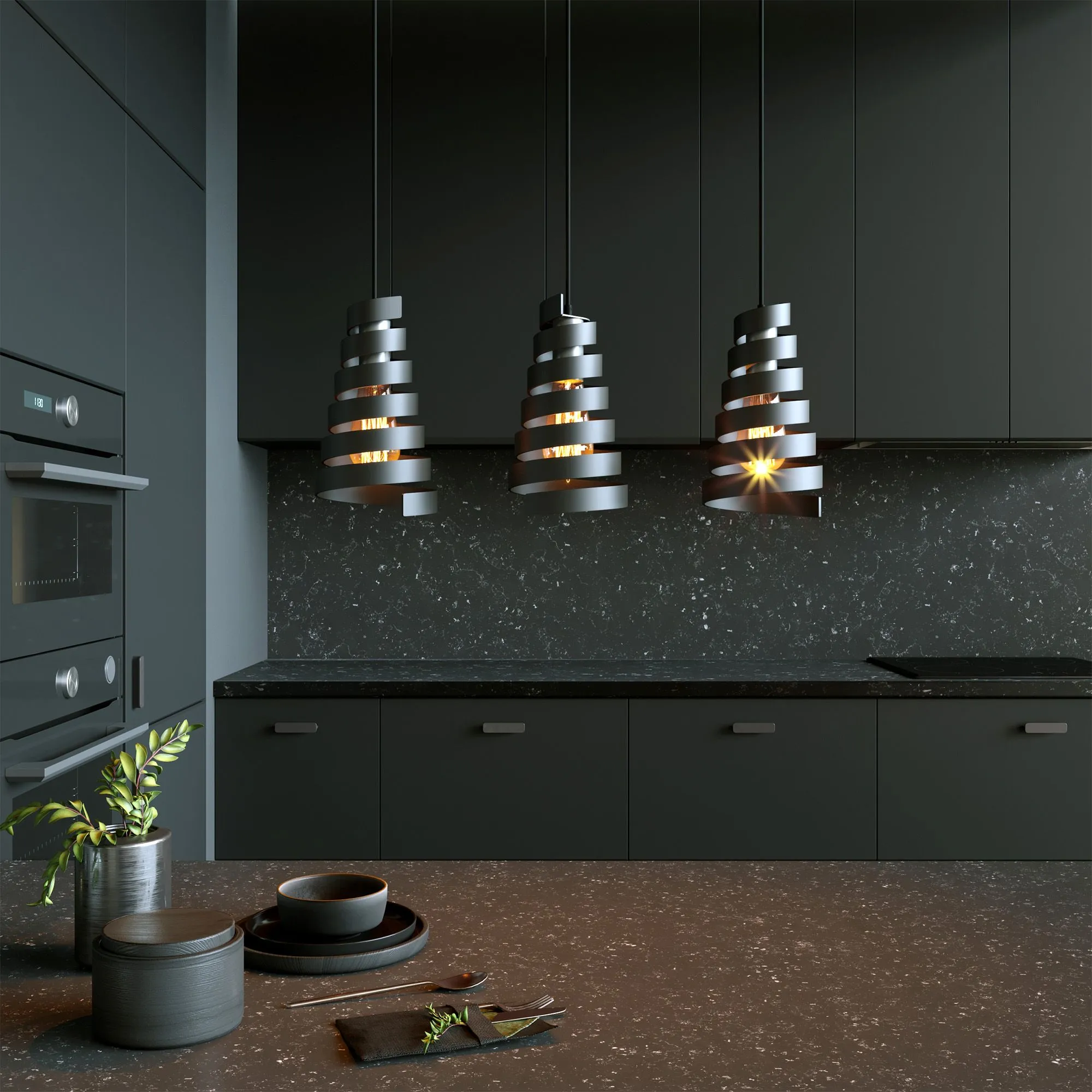 картинка Подвесной светильник лофт 50058/3 черный