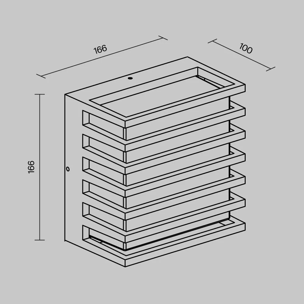 картинка Уличный настенный светильник Outdoor O020WL-L10B3K