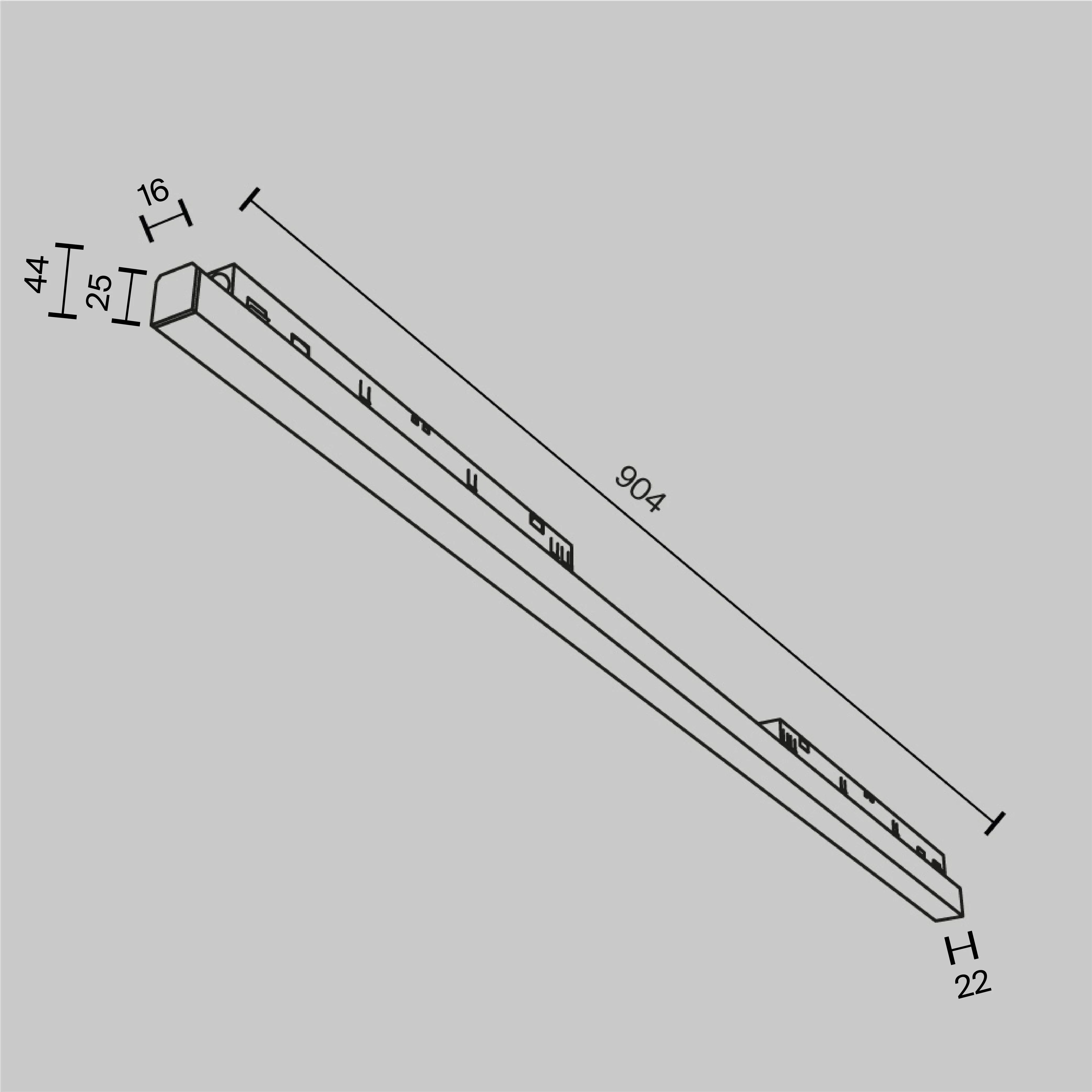 картинка Трековый светильник Technical TR030-4-30W3K-WW-DS-B