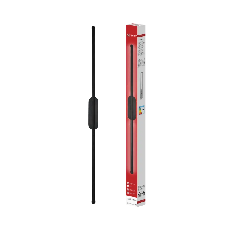 картинка Светильник светодиодный ESTETIKA LUV-100С-40BL 20Вт 230В 4000K 1400Лм 1000х60x98 черный IN HOME