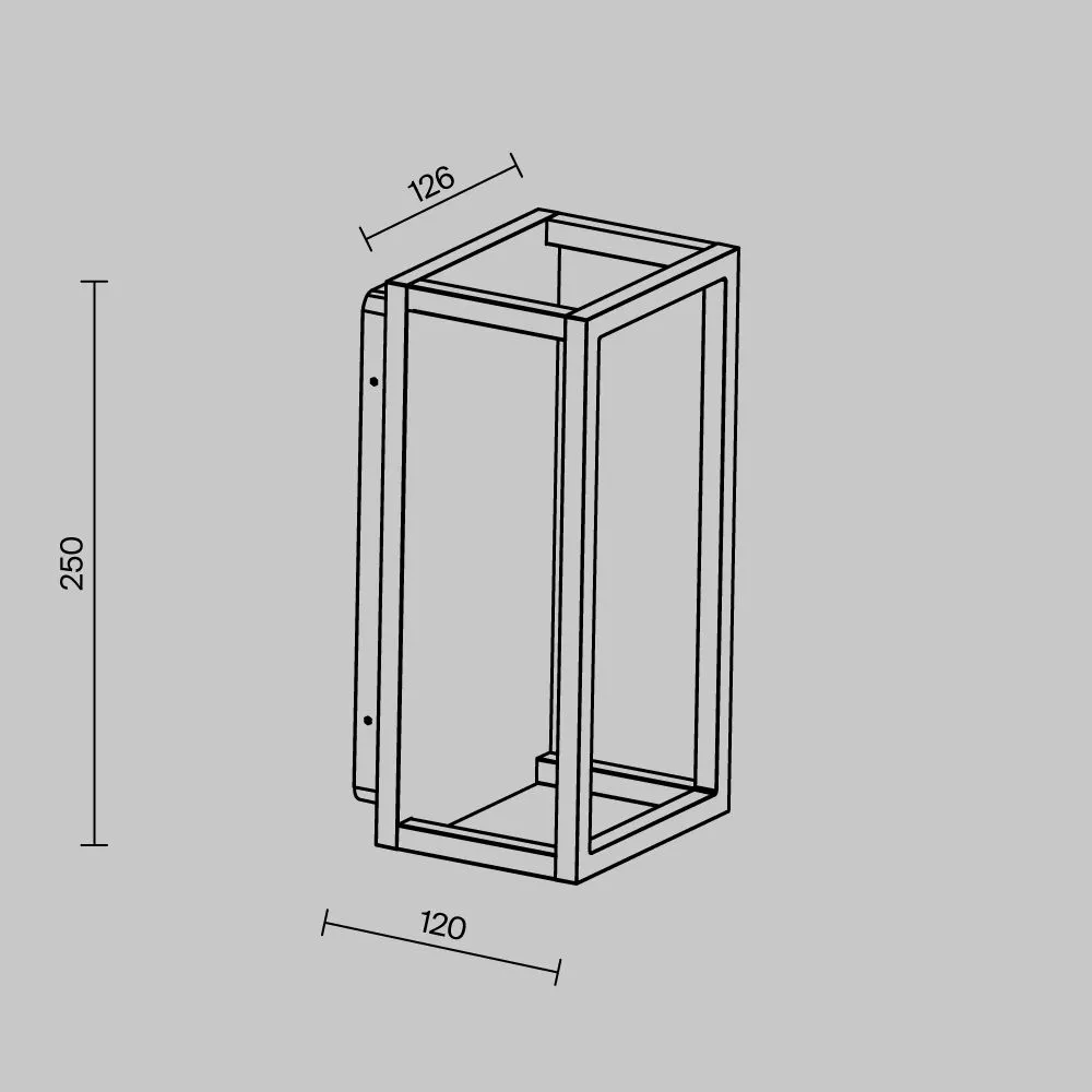 картинка Уличный настенный светильник Outdoor O527WL-L12B3K