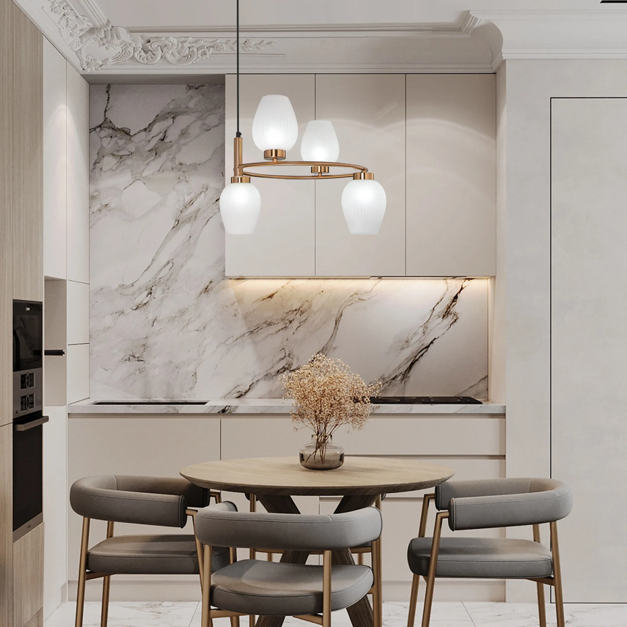 картинка Подвесной светильник 30183/4 латунь