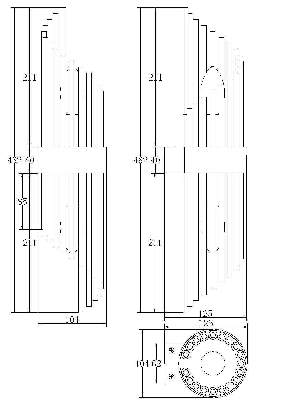картинка Настенный светильник (бра) Maytoni MOD174WL-02G